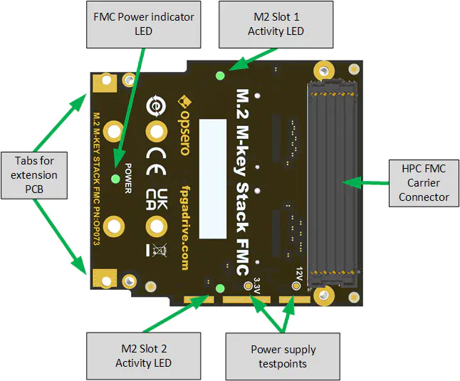 M.2 M-key Stack FMC labelled bottom-side