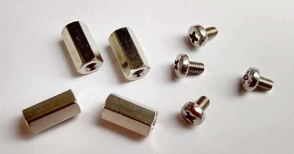 Screws and standoffs for the FMC